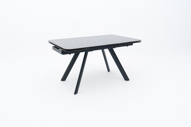 PALETA Extendable Dining Table with Black Sintered Stone Top