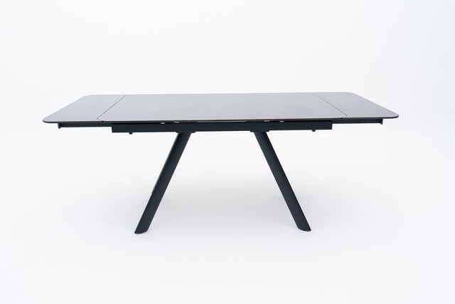 PALETA Extendable Dining Table with Black Sintered Stone Top