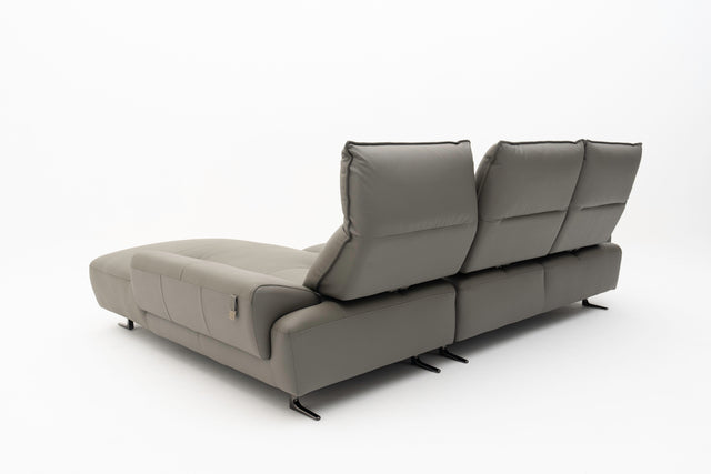 SOLENZA 3-Seater L-Sectional Push-back Sofa
