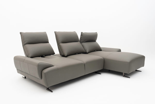 SOLENZA 3-Seater L-Sectional Push-back Sofa