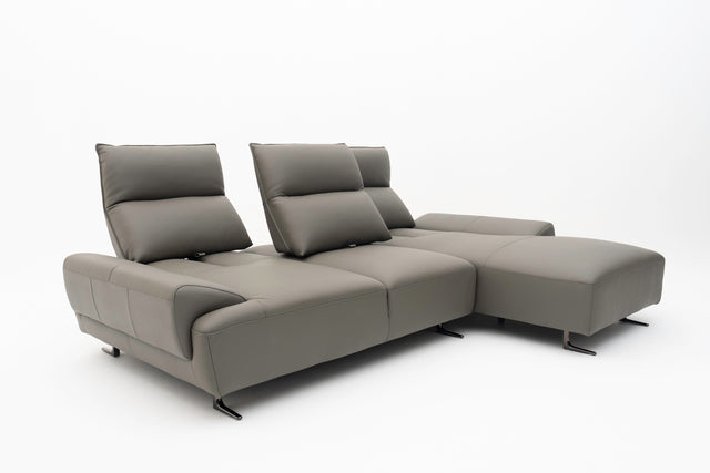 SOLENZA 3-Seater L-Sectional Push-back Sofa