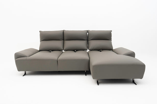 SOLENZA 3-Seater L-Sectional Push-back Sofa