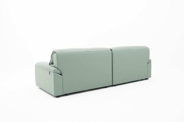 2-Seater Maxi Sage Green Power Slider Sofa