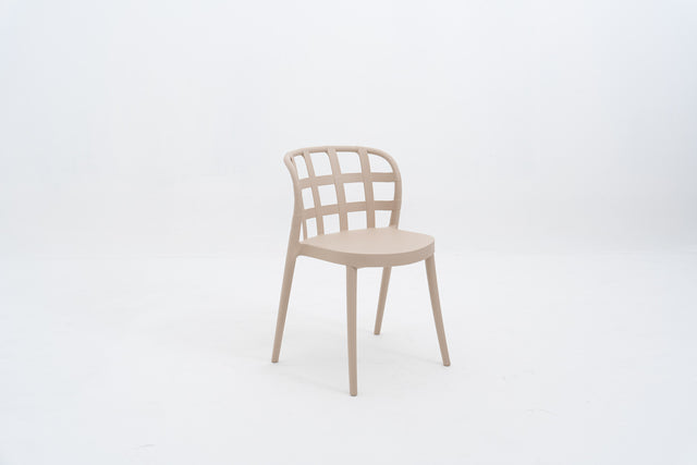 TRAPNEST Stackable Bistro Side Chair (Beige)