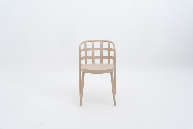 TRAPNEST Stackable Bistro Side Chair (Beige)