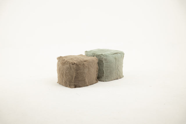 Goat Fur Pouffe