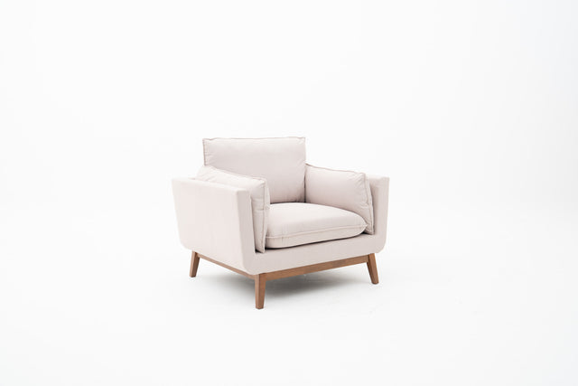 Beige Lounge Chair