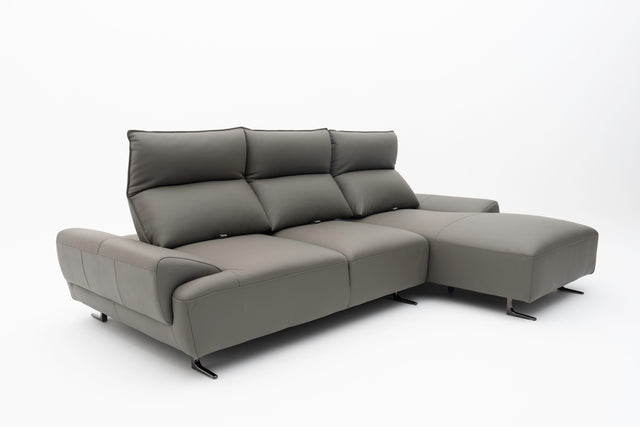 SOLENZA 3-Seater L-Sectional Push-back Sofa