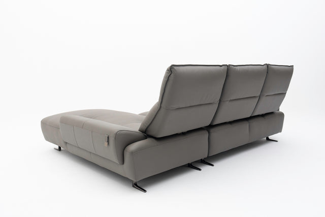 SOLENZA 3-Seater L-Sectional Push-back Sofa
