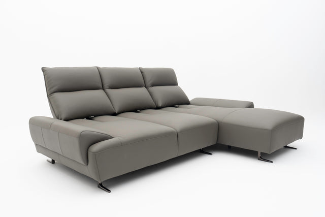 SOLENZA 3-Seater L-Sectional Push-back Sofa