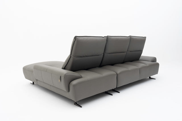 SOLENZA 3-Seater L-Sectional Push-back Sofa