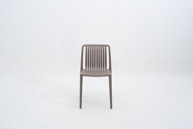 ZERION Stackable Bistro Side Chair (Mild Grey)